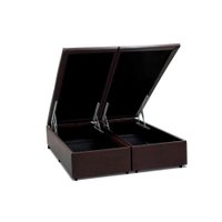 Cama Box Baú Universal King Courano Brown (193x203x35) - Costa Rica