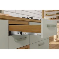 Cozinha Compacta Princesa 3 Peças (2 Balcões + Aéreo) C3P22 Freijo/Grafite - Nesher