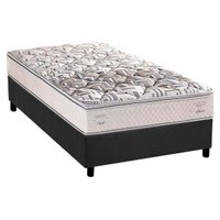 Cama Box Solteiro: Colchão Espuma Herval ErgoPlus/EP Anatômico + Base CRC Suede Gray(88x188)