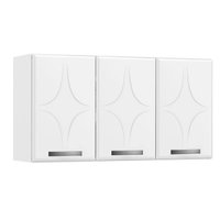 Armário de Cozinha Modulado  Rubi c/ 3 Portas Branco - Telasul