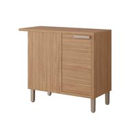 Balcão de Cozinha Eloise Nicho Canto 1 Porta e Tampo 92cm Freijo - MGM