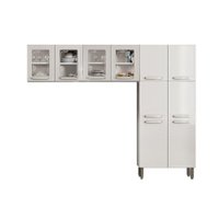 Cozinha Modulada Bertolini Evidence  3 Peças (2 Armários + 1 Paneleiro) CPT50 Branco