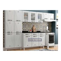 Kit de Cozinha Modulada 3 Peças Star New (2 Armários + 1 Paneleiro) CPT106 Branco - Telasul