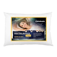Travesseiro Viscoelástico Visco Slim (Tamanho 38x58) - Ortobom