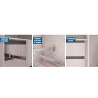 Guarda Roupa 2 Portas  de Correr e 6 Gavetas Toronto Plus Branco - Lopas