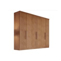 Guarda Roupa Casal 6 Portas e 8 Gavetas Vértice Freijo Cumaru - Novo Horizonte
