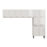 Kit de Cozinha Modulada 3 Peças Evidence  (2 Armários + 1 Paneleiro) CPT60 Branco - Bertolini