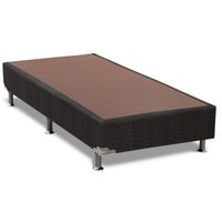 Cama Box Base Universal Solteiro Suede Black (88x188x30) - Ortobom