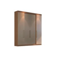 Guarda Roupa Solteiro 4 Portas e 4 Gavetas PH 1717 Nogueira/Fendi - Herval