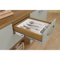 Cozinha Modulada Nesher Princesa  2 Peças (1 Armário + 1 Balcão) C2P21 Freijo/Off White