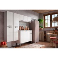 Cozinha Modulada Bertolini Dona Maria  4 Peças (1 Armário + 1 Balcão + 1 Paneleiro + 1 Complemento) C4P91 Branco