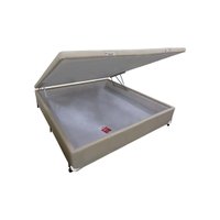 Cama Box Baú Viúva Linho Clean (128x188x35) - Castor