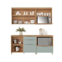 Cozinha Completa Marquesa 4 Peças (2Aéreos+2Balcões) C4P24 Nature - Nesher