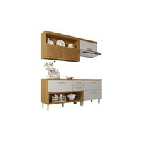 Cozinha Completa Princesa 3 Peças (2 Balcões + Aéreo) C3P22 Freijo/Off White - Nesher