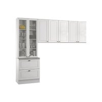 Cozinha Modulada Henn Americana  3 Peças (2 Armários + 1 Paneleiro) CPT06 Branco