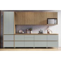 Cozinha Completa Rainha Gourmet 7 Peças C7P01 Nature/Verde - Nesher
