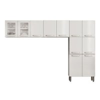 Kit de Cozinha Completa 3 Peças Evidence  (2 Armários + 1 Paneleiro) CPT51 Branco - Bertolini