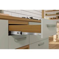 Kit de Cozinha Modulada 5 Peças Princesa  (1 Armário + 2 Balcões + 2 Paneleiros) C5P22 Freijo/Off White - Nesher