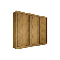 Guarda Roupas 3 Portas de Correr    e 6 Gavetas Toulon Cumaru - Novo Horizonte