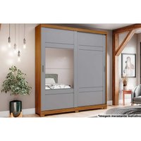 Guarda Roupa 2 Portas de Correr e 3 Gavetas Verg Nature/Off White - Henn