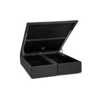 Cama Box Baú Universal Queen Suede Gray (158x198x35) - Ortobom