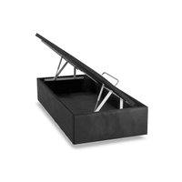 Cama Box Baú Universal Solteiro Suede Gray (88x188x35) - Ortobom
