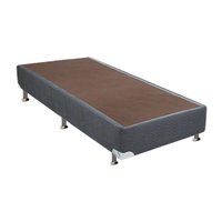 Cama Box Base Universal Solteiro Suede Gray (88x188x30) - Ortobom