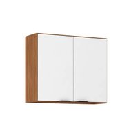 Armário Aéreo Cozinha Modulado Firenze 2 Portas 80cm Amendola/Branco - Demóbile