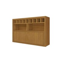 Armário de Cozinha Modulado Imperatriz 1 Porta c/ Adega 120cm Freijó - Nesher
