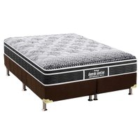 Cama Box King: Colchão Anatômico Probel D28/EP Guarda Costas Prómiddle Plus + Base CRC Suede Brown(193x203)