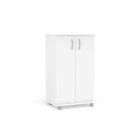 Balcão Multiuso Cozinha Limeira 99 2 Portas c/ Rodízio Branco - Politorno