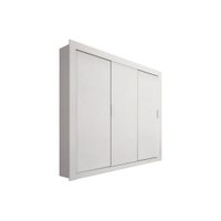 Guarda Roupas 3 Portas de Correr   e 2 Gavetas PH1681 Branco - Herval