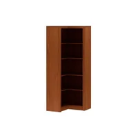 Módulo de Quarto Casal Closet Canto Oblíquo ME4132 c/ 4 Prateleiras Aberto s/ Portas Amêndoa - Tecno Mobili