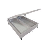Cama Box Baú King Courano White New (193x203x35) - Castor