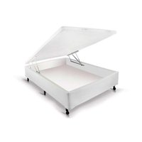 Cama Box Baú Viúva Courano White New (128x188x35) - Castor