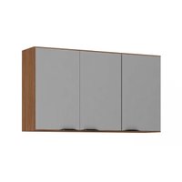 Armário Aéreo Cozinha Modulado Firenze 3 Portas 120cm Amendola/Nude Prime TX - Demóbile