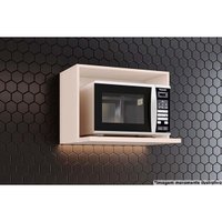 Módulo Cozinha Henn Americana Suporte Nicho p/Microondas Connect 60x44cm Off White