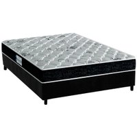 Cama Box Casal: Colchão Anatômico Probel D45/EP ProDormir Advanced Tech2000 + Base CRC Suede Black(138x188)