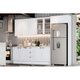 Armário de Cozinha Modulado Americana 1 Porta 40cm Cinza - Henn
