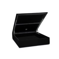 Cama Box Baú Universal Casal Suede Nero Black (138x188x35) - Ortobom