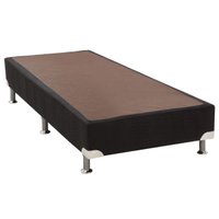 Cama Box Base Universal Solteiro Courano Black (88x188x30) - Luckspuma
