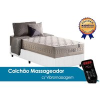 Cama Box Box Solteiro: Colchão Molas Anjos MasterPocket Commodite + Base CRC Courano White(96x203)