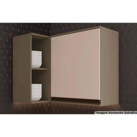 Módulo Cozinha Henn Connect Armário Canto Reto c/ 1 Porta 95cm Duna/Cristal