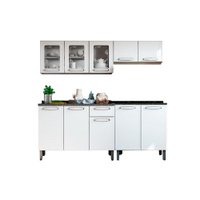 Kit de Cozinha Modulada 4 Peças Evidence  (2 Armários + 2 Balcões) C4P54 Branco - Bertolini