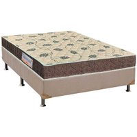 Cama Box Casal: Colchão Espuma D33 Orthoflex /EP Matera + Base CRC Suede Clean(138x188)