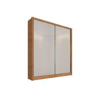 Guarda Roupa Solteiro 2 Portas de Correr e 3 Gavetas Virtus Plus Freijo Cumaru c/ Fendi - Novo Horizonte