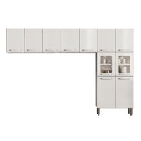 Kit de Cozinha Modulada 3 Peças Evidence  (2 Armários + 1 Paneleiro) CPT65 Branco - Bertolini