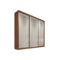 Guarda Roupa 3 Portas  de Correr e 6 Gavetas Toulon Freijó/FendiOff - Novo Horizonte