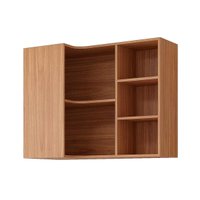 Armário Aéreo p/ Cozinha Eloise de Canto c/5 Nichos 92cm Freijo - MGM