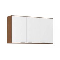 Armário Aéreo Cozinha Modulado Firenze 3 Portas 120cm Amendola/Branco - Demóbile